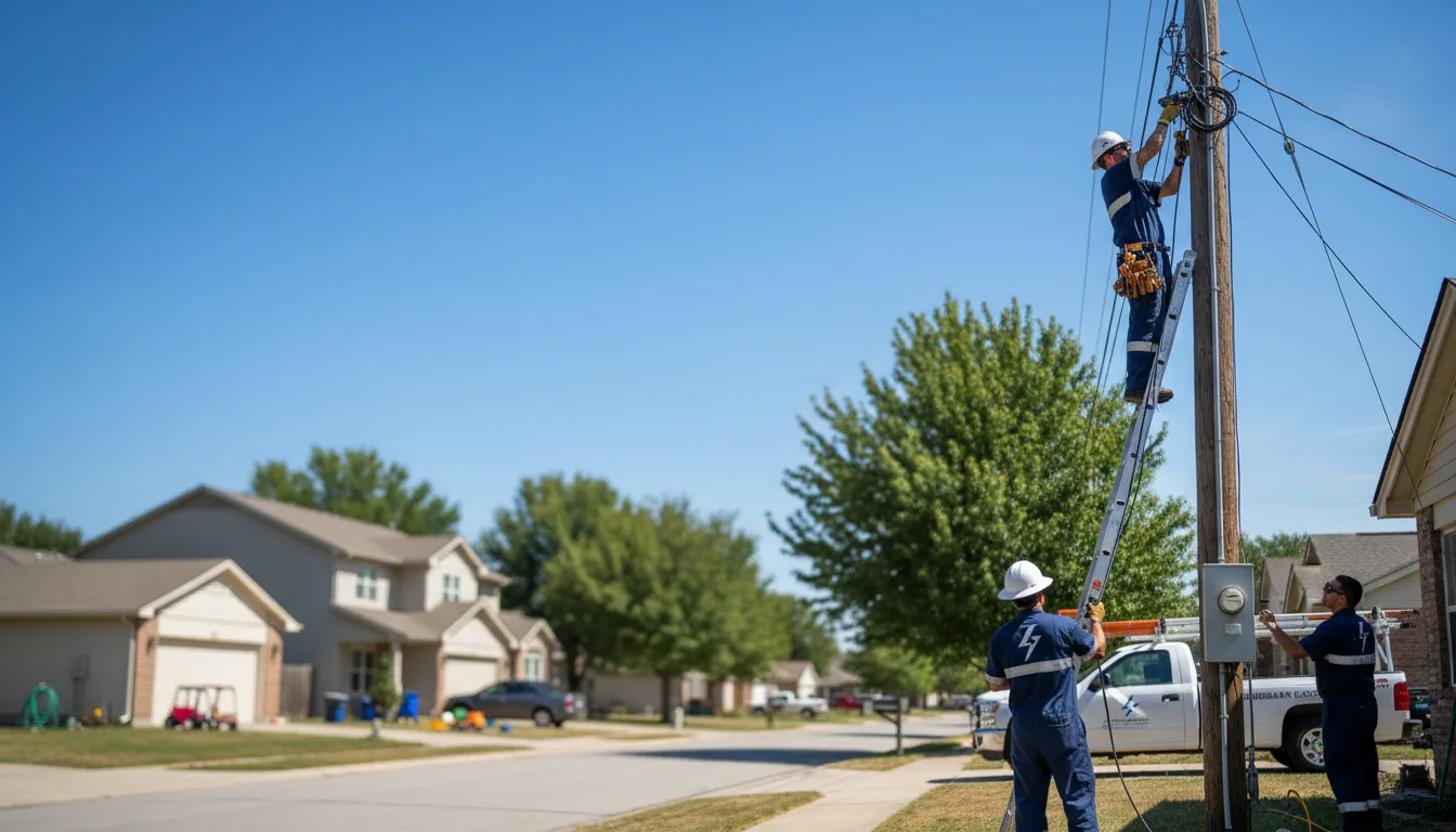 Residential electrician providing installation services in Williston Park, NY
